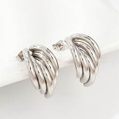 201 Stainless Steel Stud Earrings&nbsp;LS-EJEW-Q026-23P