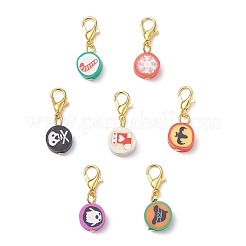 Handmade Polymer Clay Pendant Decorations&nbsp;HJEW-JM04028-02