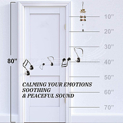 Owl Alloy Wind Chimes&nbsp;HJEW-WH0036-72