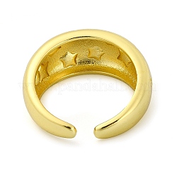 Brass Open Cuff Rings&nbsp;RJEW-B051-22G