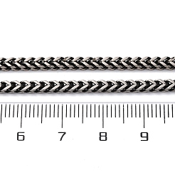2.5MM 304 Stainless Steel Wheat Chain Necklaces&nbsp;NJEW-Q013-15A