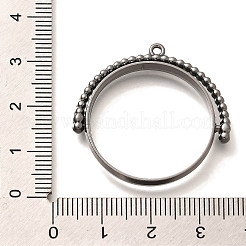 Alloy Open Back Bezel Pendants&nbsp;PALLOY-I223-01B