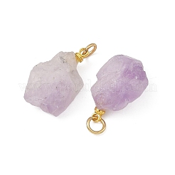 Raw Rough Natural Amethyst Pendants&nbsp;PALLOY-JF05951