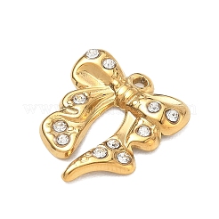 304 Stainless Steel Rhinestone Pendants&nbsp;SA-CBAAE04-05A-G