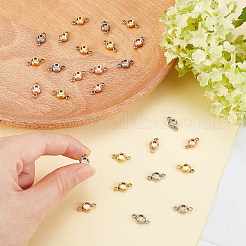 30Pcs 3 Colors Ion Plating(IP) 304 Stainless Steel Cabochon Connector Settings&nbsp;STAS-DC0003-75