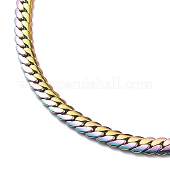 304 Stainless Steel Cuban Link Chain Necklace for Men Women&nbsp;NJEW-E093-01MC-01