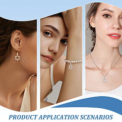 8Pcs 2 Colors Rack Plating Brass Micro Pave Cubic Zirconia Charms&nbsp;KK-AR0004-57