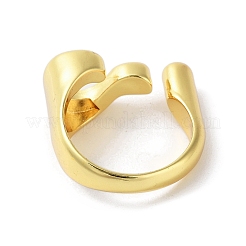 Brass Open Cuff Rings for Women&nbsp;RJEW-A035-03G