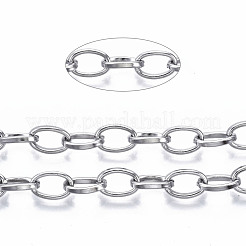 Tarnish Resistant 304 Stainless Steel Paperclip Chains&nbsp;CHS-N001-08P