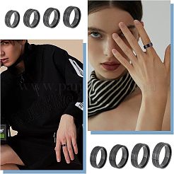 16Pcs 8 Size 316 Stainless Steel Grooved Finger Ring for Men Women&nbsp;RJEW-DC0001-09B