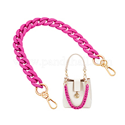 Acrylic Twisted Chain Bag Chains&nbsp;PURS-WH0006-09