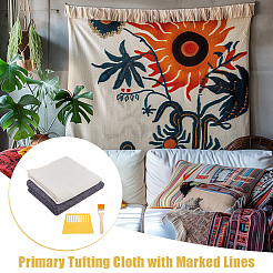 Flower Pattern Tufting Cloth Backing Fabric&nbsp;AJEW-WH0016-40