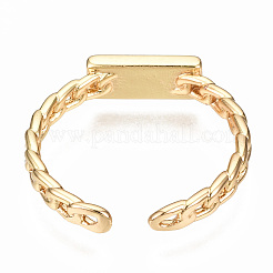Brass Enamel Cuff Rings&nbsp;RJEW-N035-012A-NF