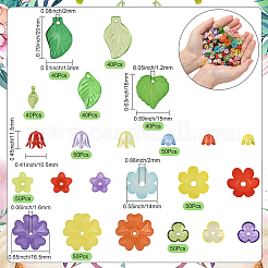 500Pcs Leaf & Flower Jewelry Making Kits&nbsp;DIY-SC0031-75
