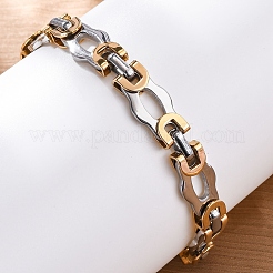201 Stainless Steel Byzantine Chain Bracelets&nbsp;BJEW-B078-151GP