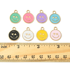 40Pcs 8 Colors Alloy Enamel Pendants&nbsp;ENAM-FS0002-06