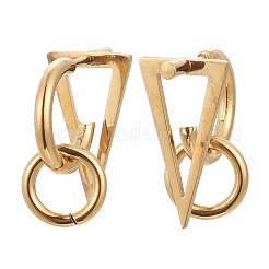 304 Stainless Steel Half Hoop Earrings&nbsp;EJEW-F257-03G