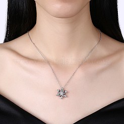 Brass Micro Pave Cubic Zirconia Pendant Necklaces&nbsp;NJEW-BB29782