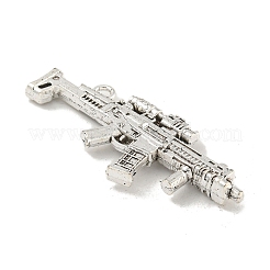 Tibetan Style Alloy Submachine Gun Pendants&nbsp;TIBEP-Q043-144-RS
