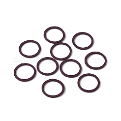 Spray Painted Alloy Linking Rings&nbsp;LS-FIND-WH0050-60B