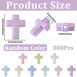 300Pcs Opaque Acrylic Beads&nbsp;SACR-SC0001-60