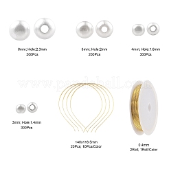DIY Imitation Pearl Hair Band  Making Kits&nbsp;DIY-LS0003-76
