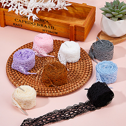 8 Pairs 8 Colors Polyester Lace Shoelaces&nbsp;FIND-FH0012-01