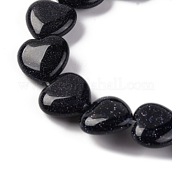 Synthetic Blue Goldstone Beads Strands&nbsp;G-I372-A12-02