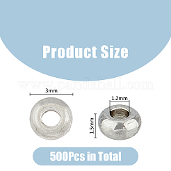 500Pcs 202 Stainless Steel Spacer Beads&nbsp;STAS-DC0015-09