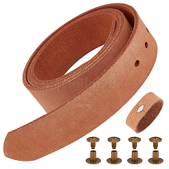 Cowhide Leather Wrap Around Tie Knot Waist Belts for Coat&nbsp;AJEW-WH20054-218
