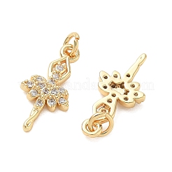 SHEGRACE Brass Micro Pave Cubic Zirconia Pendants&nbsp;XGRQ3D848-486G