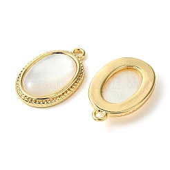 Brass Pave Shell Pendants&nbsp;KK-M277-06A-G