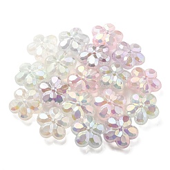 UV Plating Luminous Transparent Acrylic Beads&nbsp;OACR-P010-16