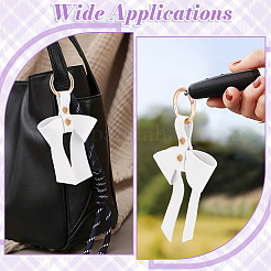 3Pcs Bowknot PU Leather Keychains&nbsp;KEYC-NB0001-82