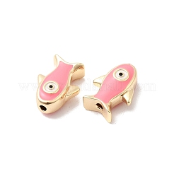 Brass Enamel Beads&nbsp;KK-A277-01G-03