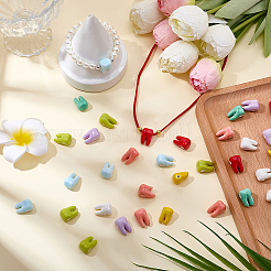 48Pcs 8 Colors Handmade Porcelain Beads&nbsp;PORC-SC0001-58