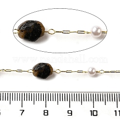 Handmade Natural Rutilated Quartz Nuggets Beaded Chains&nbsp;CHC-F020-04G-05