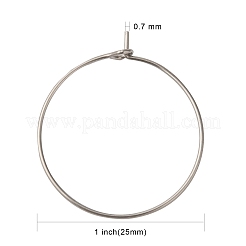 316 Surgical Stainless Steel Wine Glass Charms Rings&nbsp;STAS-L214-01D