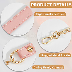 Imitation Leather & Alloy Crossbody Purse Chains&nbsp;FIND-WH20033-034D-LG