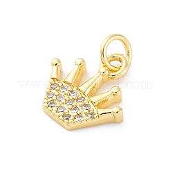 Brass Micro Pave Cubic Zirconia Charms&nbsp;KK-S510-23G