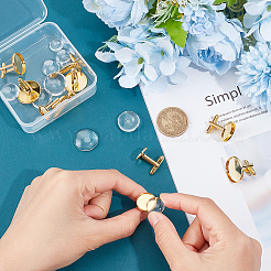10Pcs 5 Styles Brass Cuff Button&nbsp;BUTT-UN0001-21G