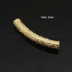 Yellow Gold Filled Tube Beads&nbsp;KK-G150-64
