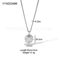 Vintage 304 Stainless Steel Portrait Pendant Wheat Chain Necklaces&nbsp;HP6394-5