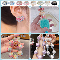 8Pcs 8 Colors Resin Beads&nbsp;RESI-FG0001-14