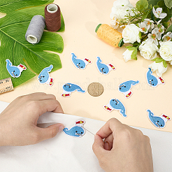 10Pcs Polyester Embroider Thread Iron on/Sew On Patches&nbsp;PATC-CY0001-41