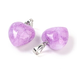 Dyed Natural Jade Pendants&nbsp;G-J386-H14-P