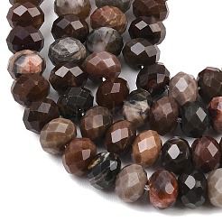 Natural Petrified Wood Beads Strands&nbsp;G-C259-A28-5x8mm