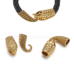 Tibetan Style Alloy Hook and Snake Head Clasps&nbsp;TIBE-TA0001-06AG