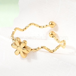 304 Stainless Steel Cuff Open Rings&nbsp;SA-CBA5136-06G