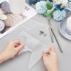 2-Tier Transparent Acrylic Keyboard Stands&nbsp;ODIS-WH0002-32P